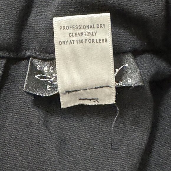 VTG Y2K Cache Contour Fitted Dress Ruffle Short Sleeve Turtleneck Knee Length 12 - Picture 13 of 16